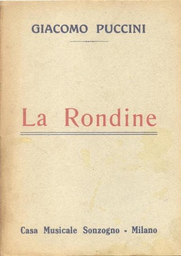 Puccini giacomo rondine - giacomo., la