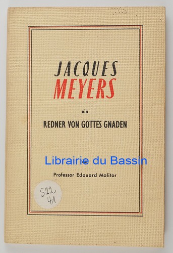 Jacques meyers ein - meyers, redner