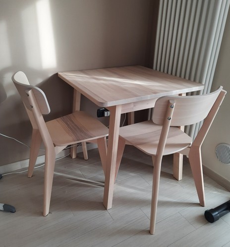 Set tavolo due sedie - due,