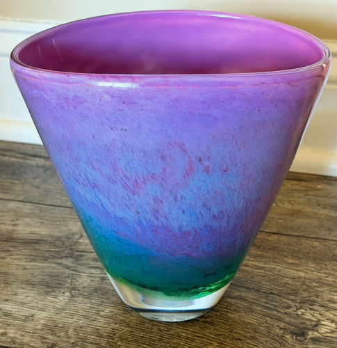 Vaso artistico vetro tim - vaso,
