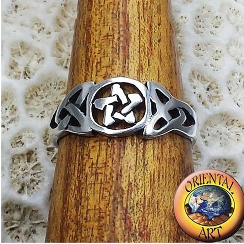 Anello pentacolo argento 925 - pentacolo,