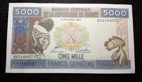 Banconota 5000 franchi - 5000, 1985