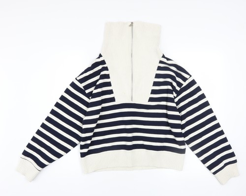 Felpa pullover mezza - zip, a