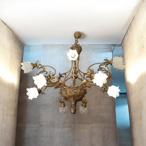 Antico lampadario imperiale - antico,
