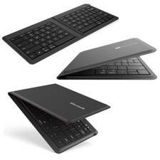 Microsoft Tastiera Pieghevole Universale Portatile Wireless Bluetooth Nero-QWERTY