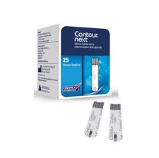 25 Contour Next strisce reattive diabete test glucosio 04-2027