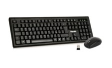 TASTIERA E MOUSE WIRELESS HAMLET 2.4 GHZ CON NANO RICEVITORE ITALIANA