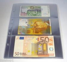 10 FOGLI A 3 SCOMPARTI PER BANCONOTE