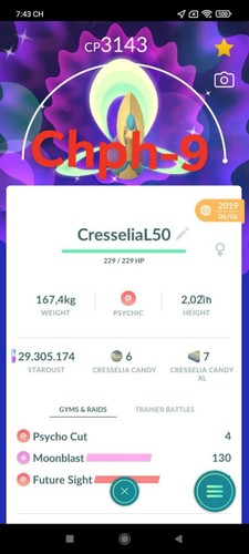 Pokemon shiny cresselia lv50 - lv50, 3