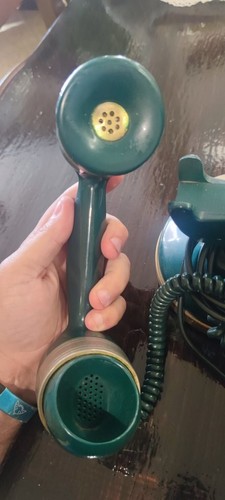 Telefono verde vintage con - verde,