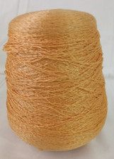 BOBINA GRANDE FILATO COTONE GIALLO ORO KG.1,080 FILO 1 mm (s43)