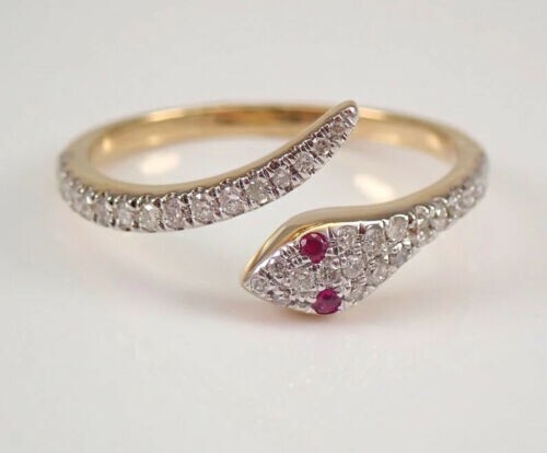 Anello serpente tondo con