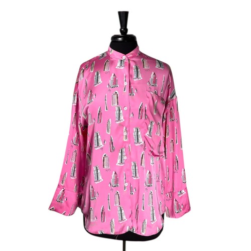 Camicia donna zara raso rosa - zara, m