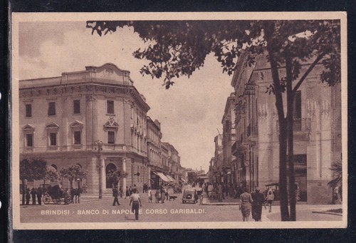 Cartolina brindisi banco - cartolina, di