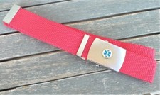 Cinturino vintage per pantaloni 118 Soccorso Sanitario taglia cm. 125 regolabile