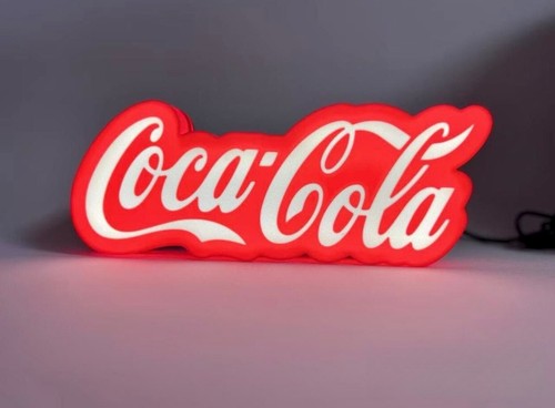 Scatola luminosa logo coca - scatola,