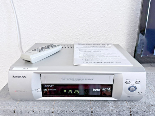 Vhs vcr daewoo - vcr,
