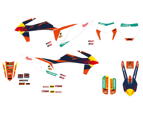 Kit grafiche adesivi blackbird - adesivi,
