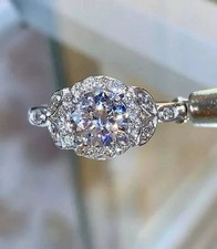 Fede nuziale aureola diamante
