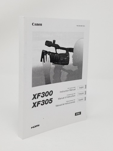 Canon xf300 manuale istruzioni - canon,