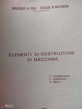 Carmignani Manfredi Nerli Elementi di costruzione di macchine
