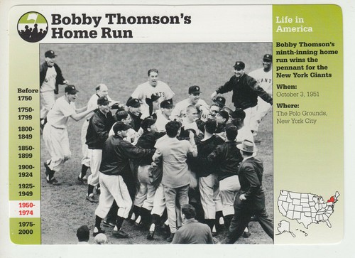 Cartolina bobby thomson - cartolina,