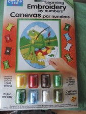 Ricamo con numeri, kit punto