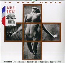 Guns N' Roses Le Beau Geste Live In Paris June 6Th 1996 3 x Vinili Lp Colorati