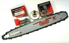 HOMELITE 150, 150 AUTO, SUPER EZ, SUPER EZ 250, EZ, SEZ 16" BARRA E PIGNONE CATENA