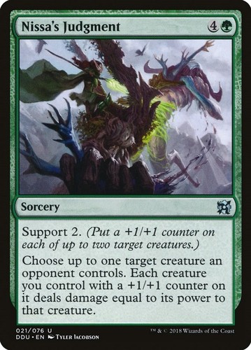 Nissa judgment duel - nissa's, deck
