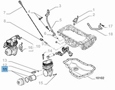 Filtro Olio motore originale