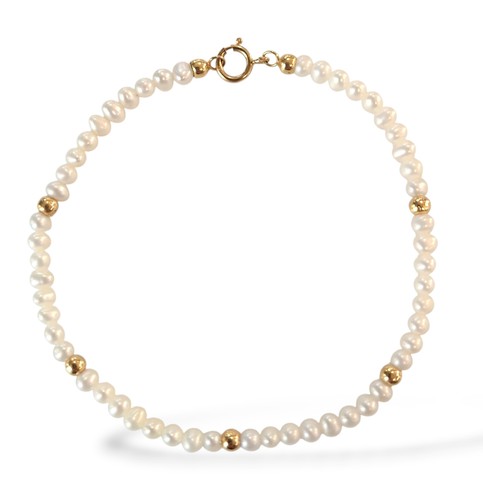 Bracciale donna perle bianche