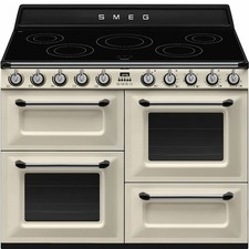 SMEG TR4110IP2 CUCINA 110CM VICTORIA 5 FUOCHI 3 FORNI PIANO INDUZIONE CREMA A