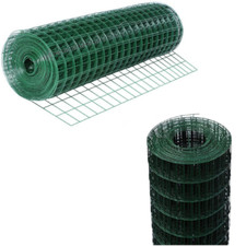 5 MT di RETE PER RECINZIONE METALLICA ELETTROSALDATA PLASTIFICATA VERDE