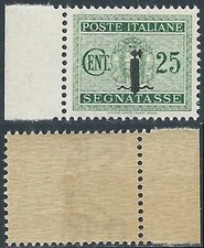 1944 RSI SEGNATASSE 25 CENT GOMMA BICOLORE NO LINGUELLA - RDB3-2