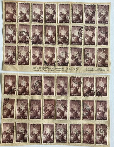 Francobolli 50 lire - da,