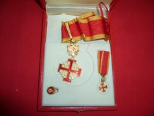 Cofanetto Cavaliere Croce Santo Sepolcro di Gerusalemme Johnson Milano Roma