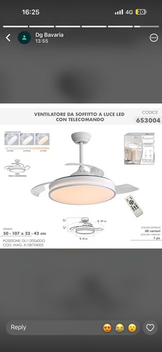 Ventilatore soffitto con - ventilatore,