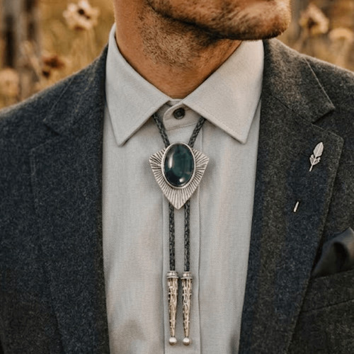 Cravatta vintage western bolo - cravatta,