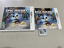 Epic Mickey: Power of Illusion (Nintendo 3DS, 2012) completo CIB, testato