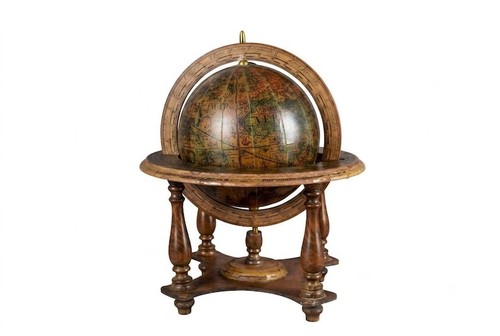 Mappamondo decorativo vintage - mappamondo,