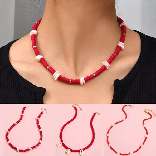 Collana rosso girocollo - collana,