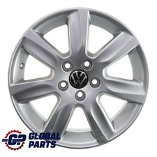VW Volkswagen Polo 6R Mk5 Argento Cerchio in lega 15" ET:40 6J 6R0601025L