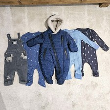 Lotto Abbigliamento Neonato Pacchetto Lavoro Taglia 3-6 Mesi Pigiama Salopette Carrozzina Neve