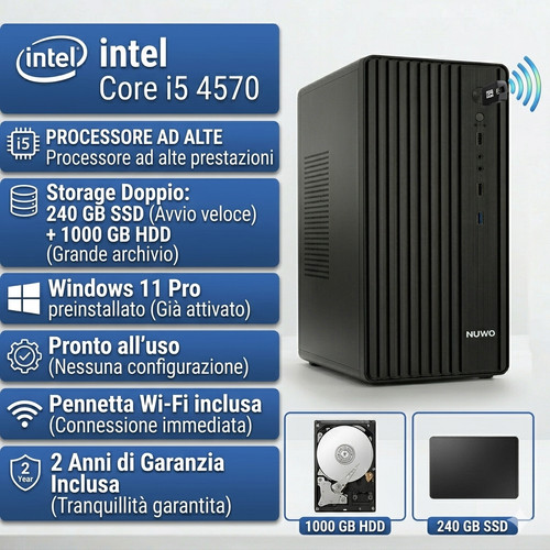 Computer fisso desktop cpu - fisso,