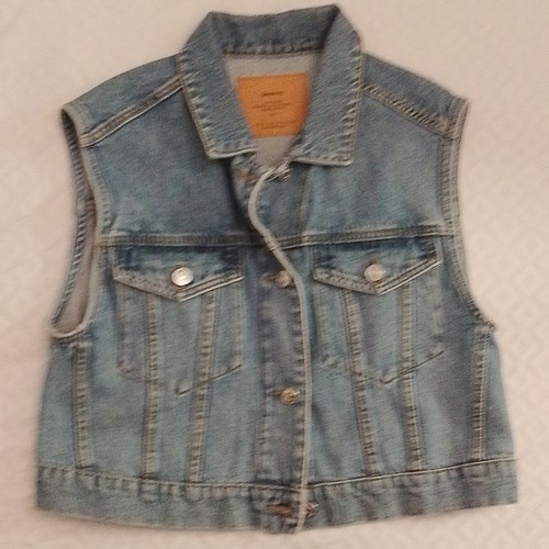 Gilet donna denim blu
