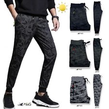 PANTALONE TUTA MILITARE TESSUTO TECNICO MIMETICO ZIP FLUO SPORT CACCIA PESCA EVG
