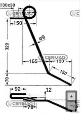 MOLLA PER SEMINATRICE -
