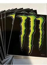 5pz Adesivo Originale Graffio Stemma Monster Energy 10 x 7 cm Decal Moto Caschi