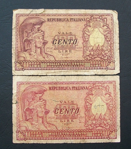 Banconote 100 lire italia - da,